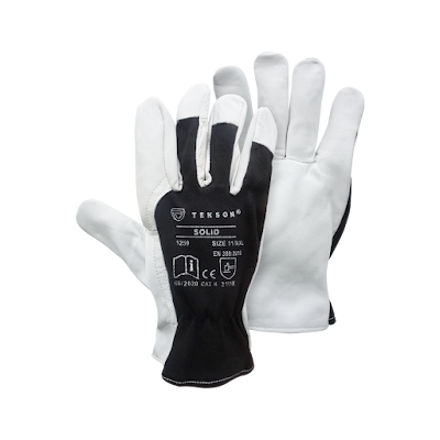 RĘKAWICE OCHRONNE SOLID 1259 SKÓRA KOZIA Z MANKIETEM rozmiar 8